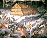 El Arca de Noé y el Gran Diluvio prefiguraban la salvación por el bautismo y la Iglesia.