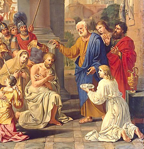 Al primer converso gentil, Cornelio, se le dijo que encontrase a San Pedro, el primer Papa