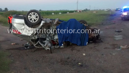 El auto que condujo Fabían Vázquez chocó de manera frontal con un camión