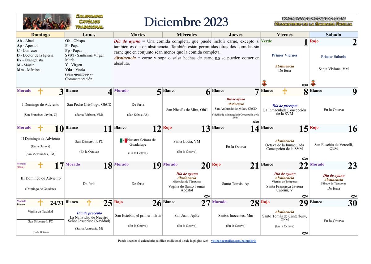 Mes de Diciembre 2023