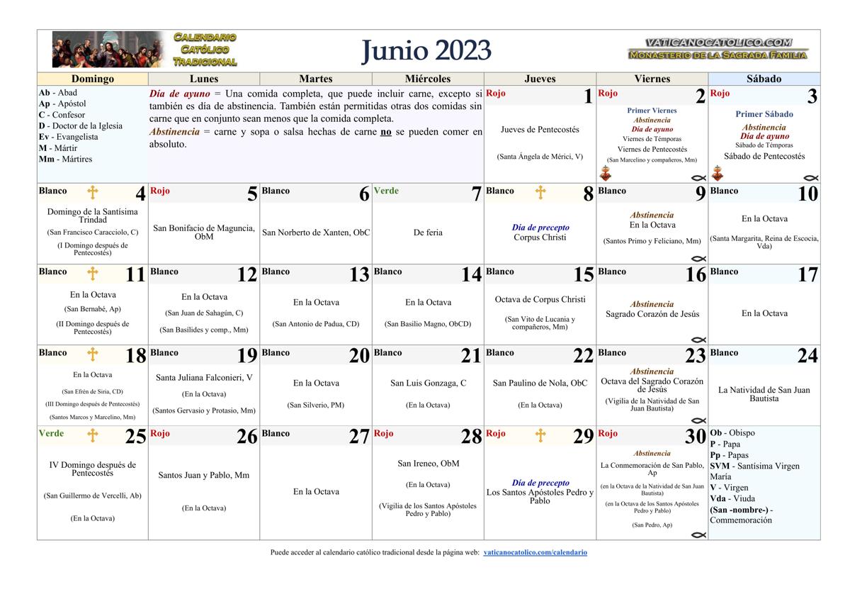 Mes de Junio 2023