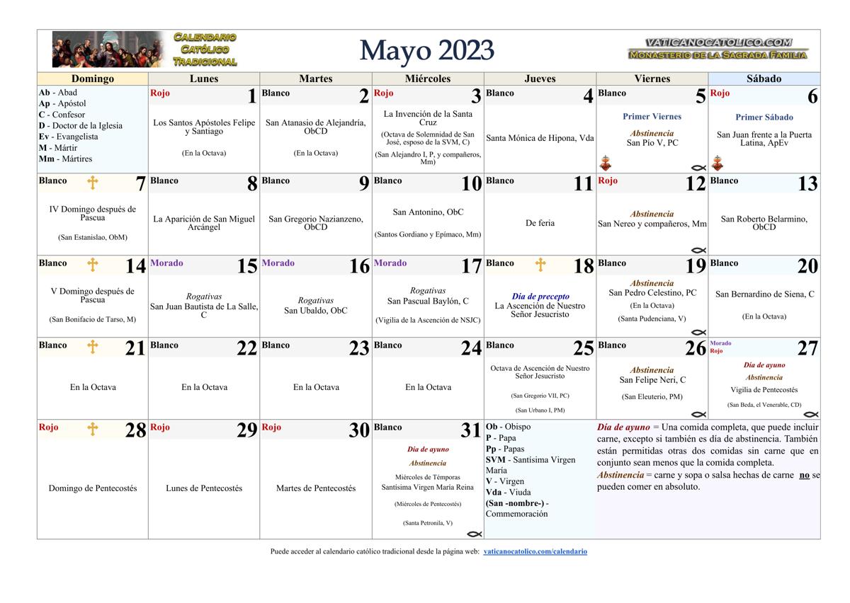 Mes de Mayo 2023