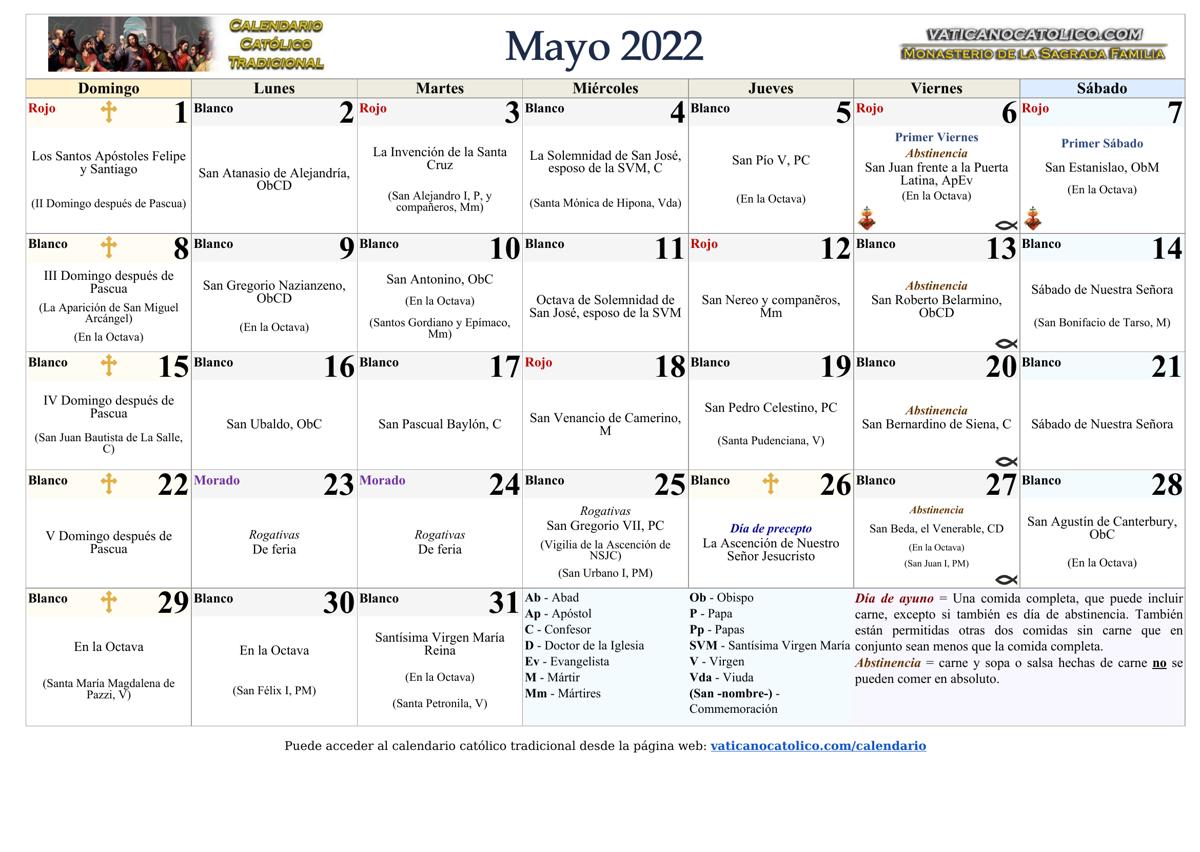 Mes de Mayo 2022