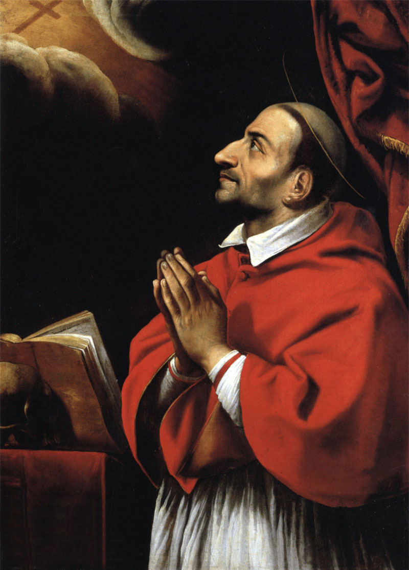 San Carlos Borromeo en oración