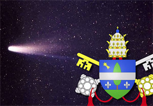 El escudo de armas del Papa León XIII tenía un cometa en el cielo
