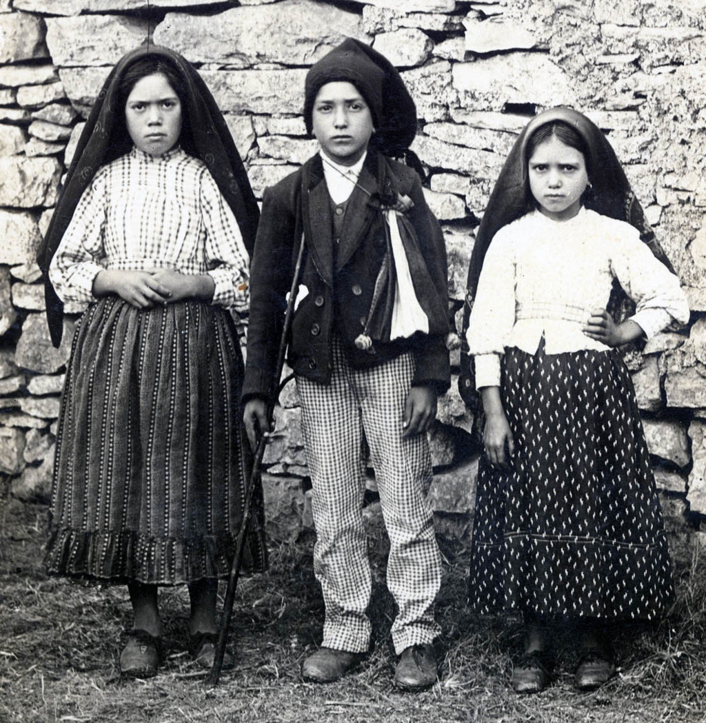 Lucía, Francisco y Jacinta de Fátima